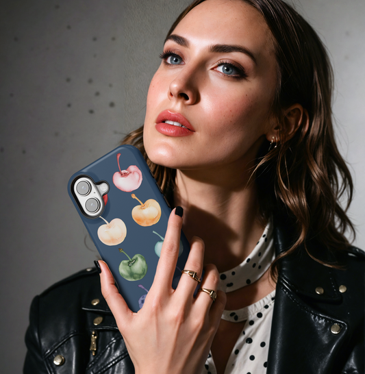 Watercolor Cherry Phone Case | Sweet Fruit Design